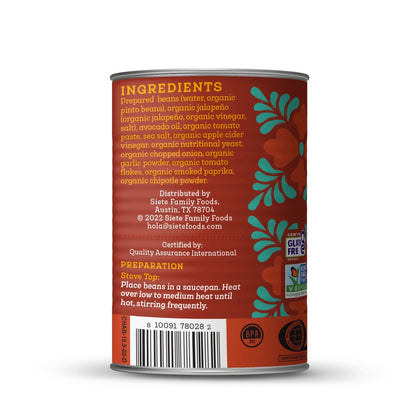 Siete Foods Vegan Charro Beans - 12 Cans