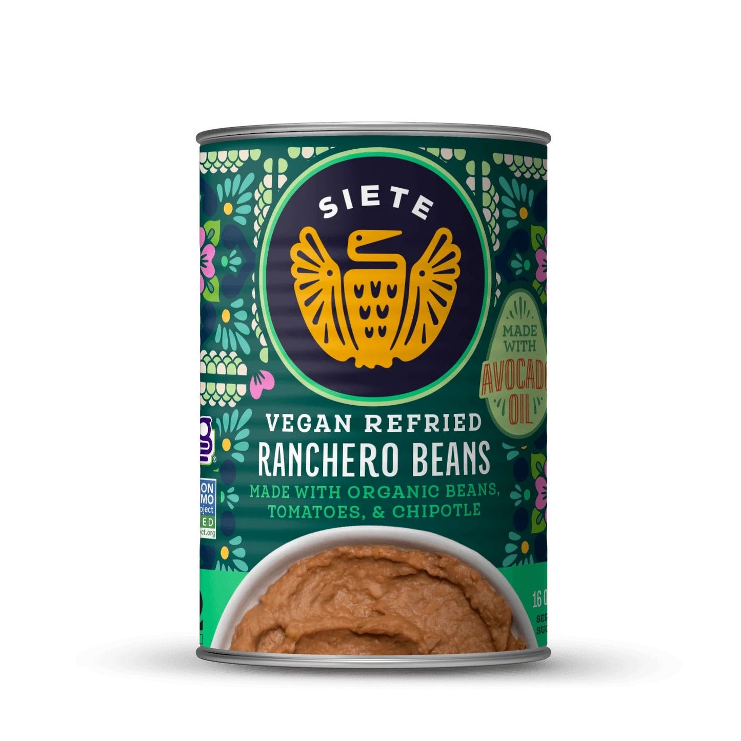 Siete Foods Vegan Ranchero Refried Beans - 12 Cans