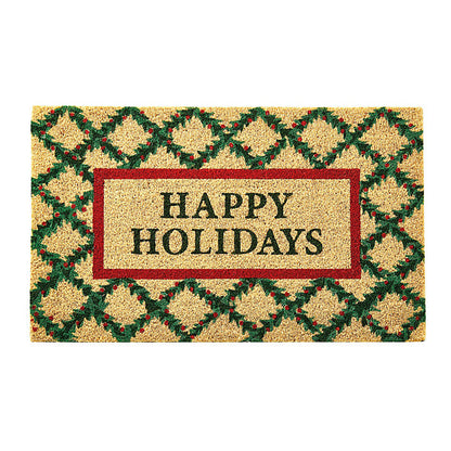 Ballard Designs Holiday Trellis Coir Mat