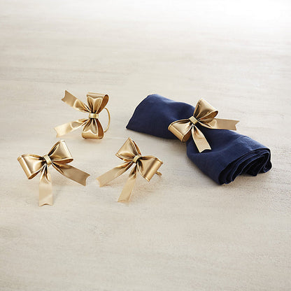 Ballard Designs Bow Napkin Rings - Set of 4