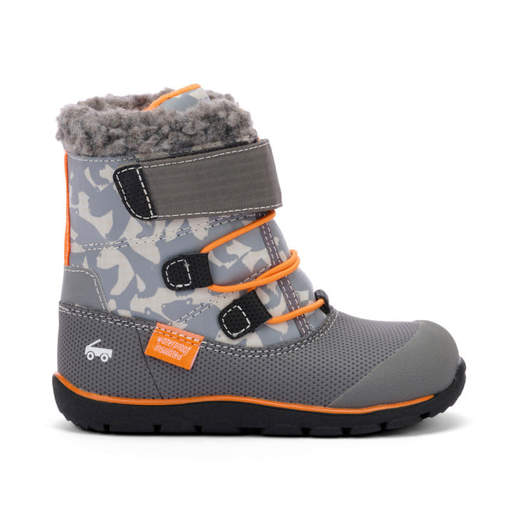 See Kai Run Boy's Gilman Waterproof/Insulated Gray/Orange