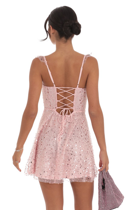 Lucy in the Sky Ruffle Strap A-Line Dress