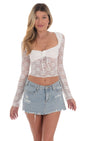 Lucy in the Sky Long Sleeve Lace Top