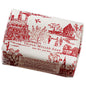 The Shops at Colonial Williamsburg Peppermint Soap Bar Wrapped in Red Toile