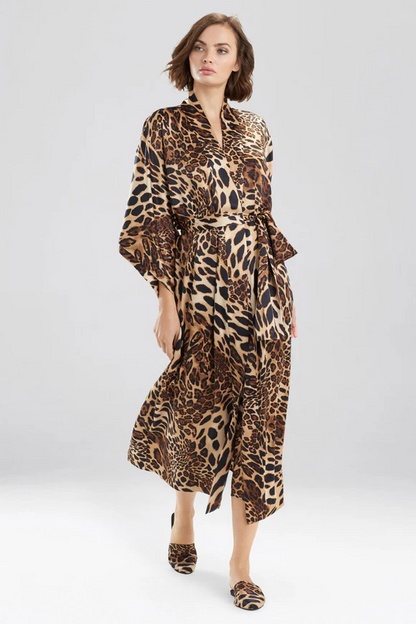 Natori Luxe Leopard Robe