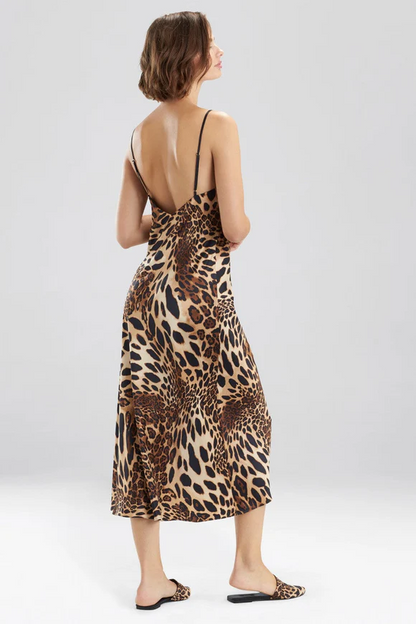 Natori Luxe Leopard Gown