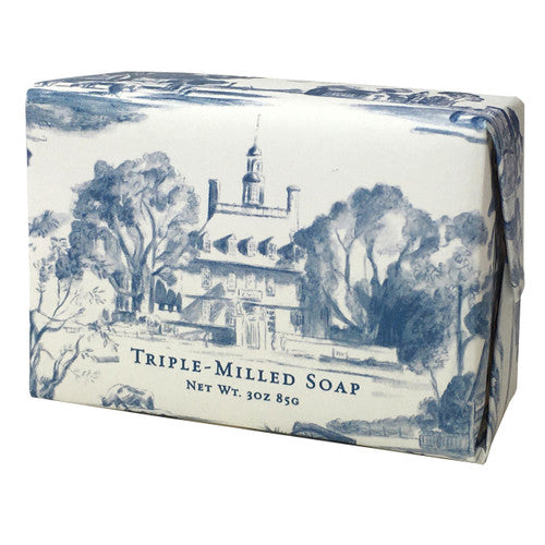 The Shops at Colonial Williamsburg Fresh Powder Blue Toile Soap Bar