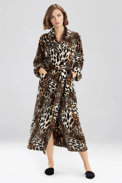 Natori Plush Leopard Robe