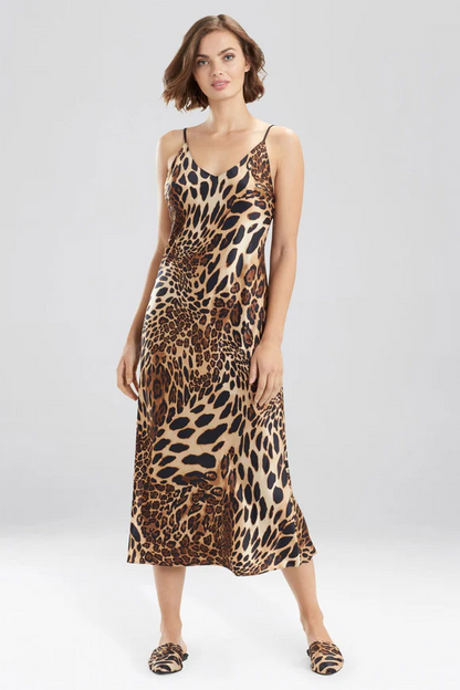 Natori Luxe Leopard Gown