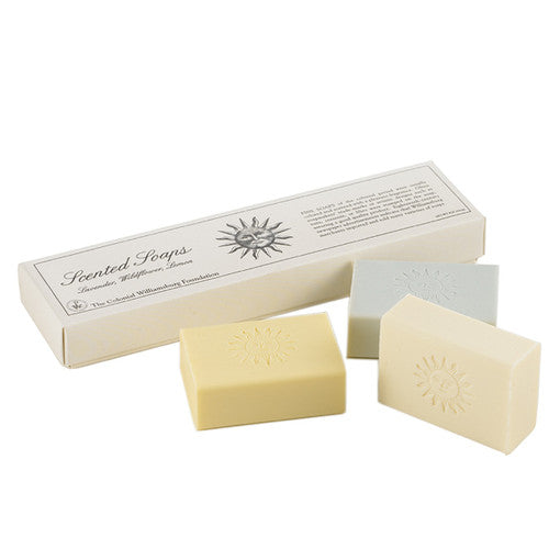 The Shops at Colonial Williamsburg Colonial Williamsburg Wildflower, Lemon, and Lavender Soap Set