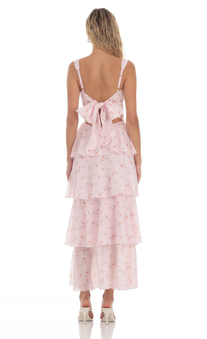 Lucy in the Sky Floral Ruffle Maxi Dress