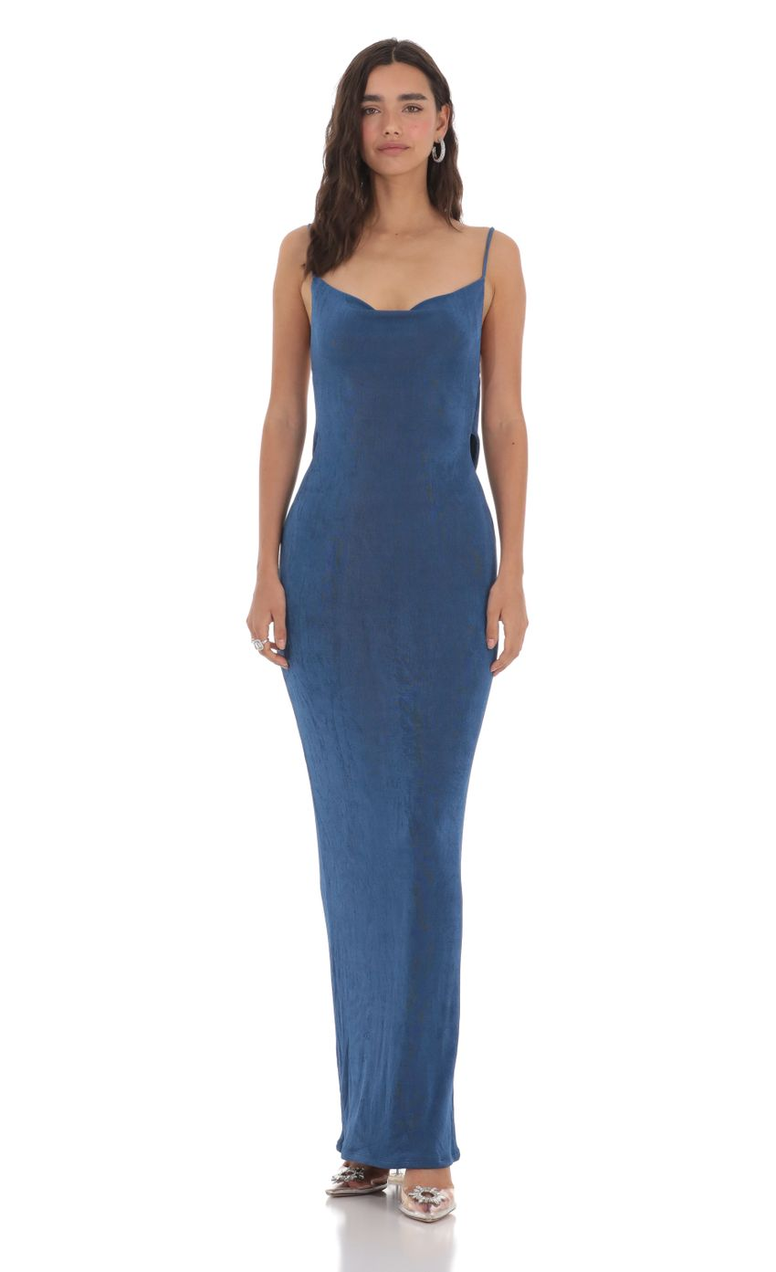 Lucy in the Sky Draped Back Maxi Dress