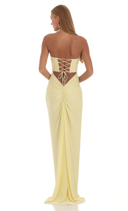 Lucy in the Sky Corset Strapless Dress