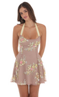 Lucy in the Sky Halter Open Back Dress