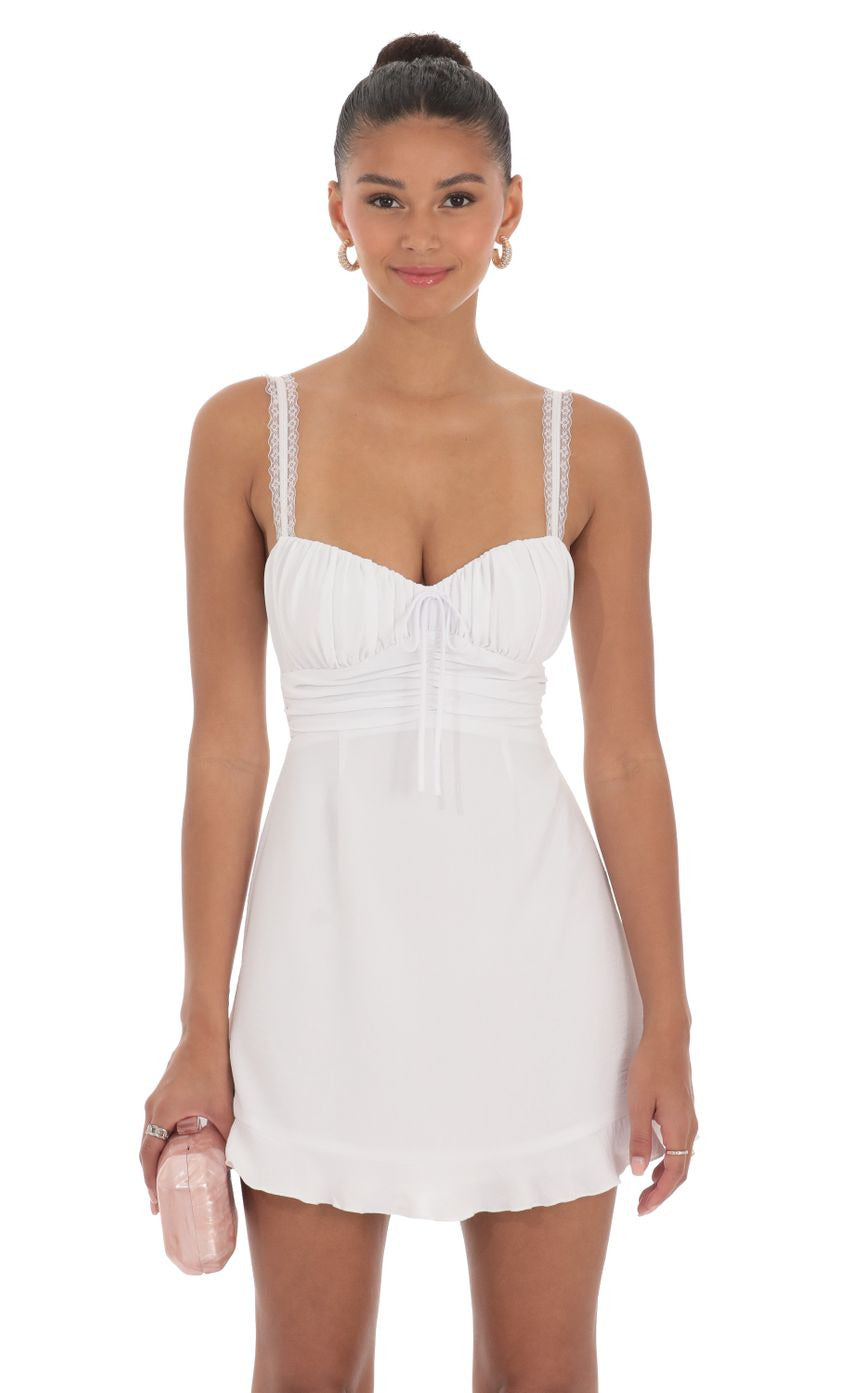 Lucy in the Sky Lace Strap Open Back Dress