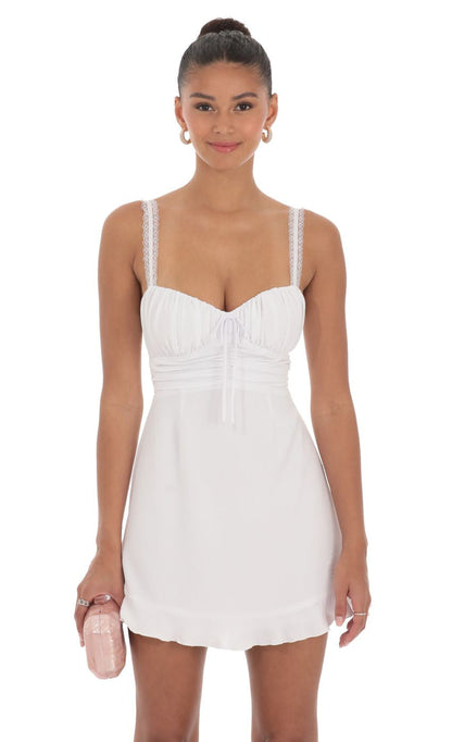 Lucy in the Sky Lace Strap Open Back Dress