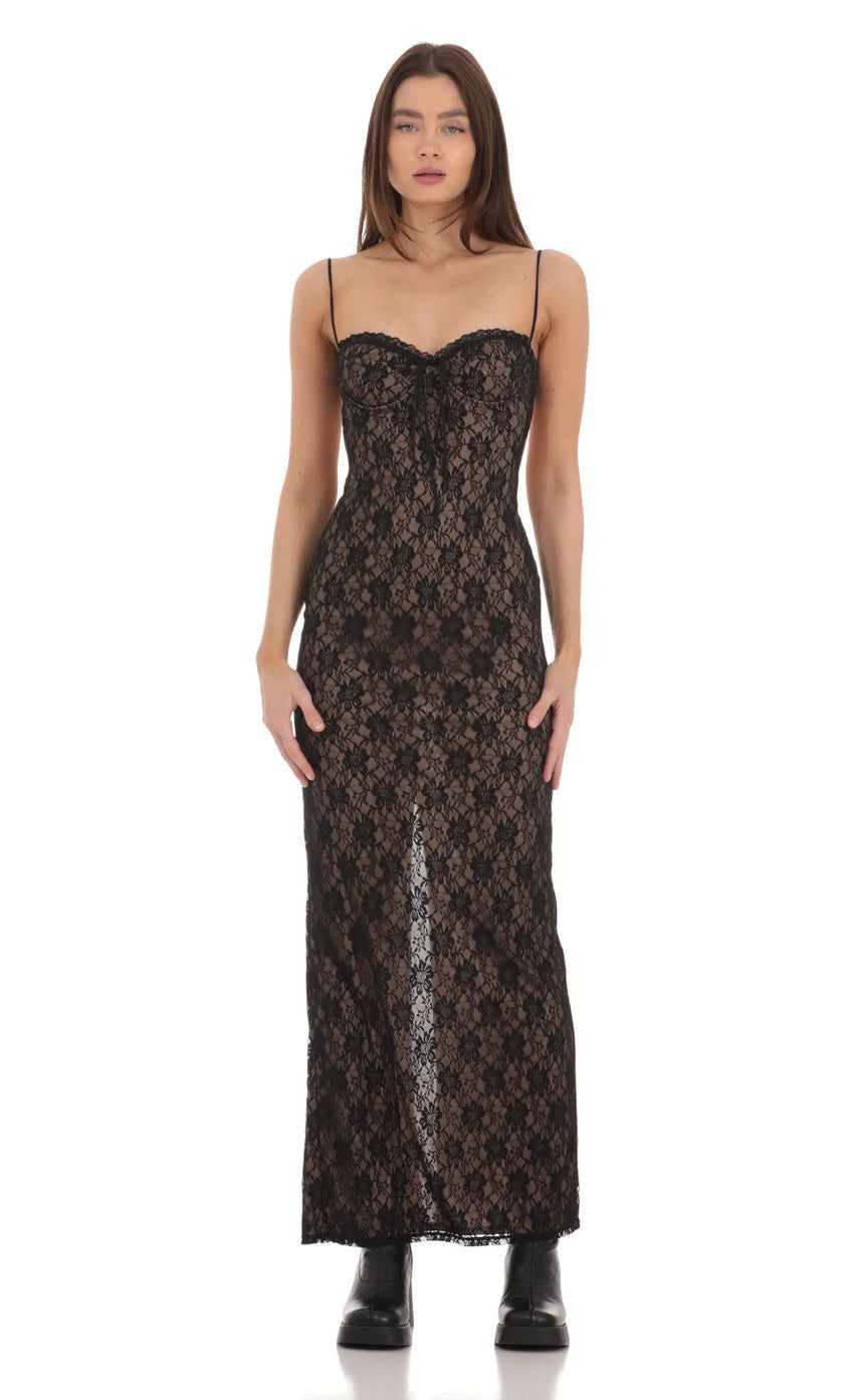 Lucy in the Sky Lace Bodycon Maxi Dress