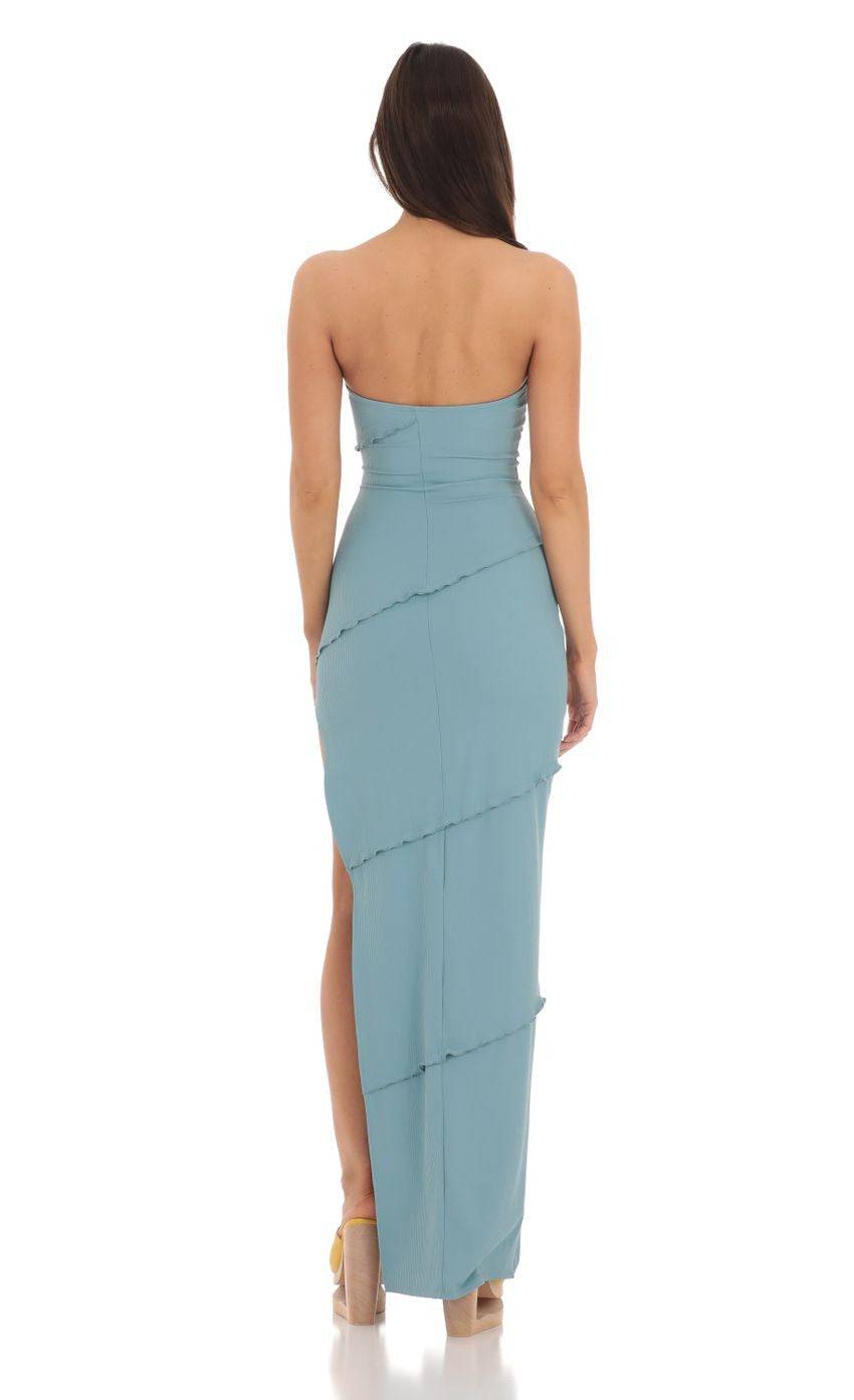 Lucy in the Sky Ruffle Strapless Dress