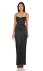 Lucy in the Sky Satin Bodycon Maxi Dress