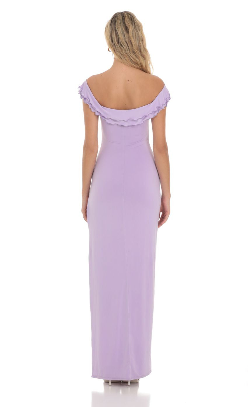 Lucy in the Sky Off Shoulder Twist Maxi Dress