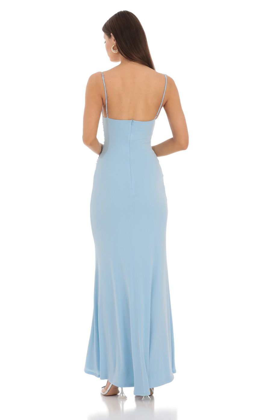 Lucy in the Sky Cowl Neck Mermaid Maxi Dress