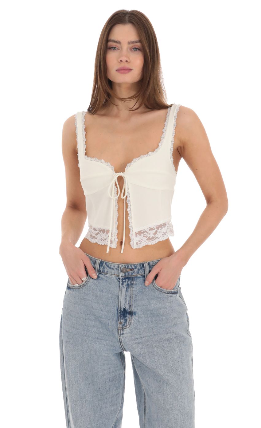 Lucy in the Sky Lace Vest Top