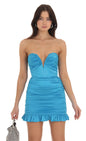 Lucy in the Sky Ruched Strapless Dress