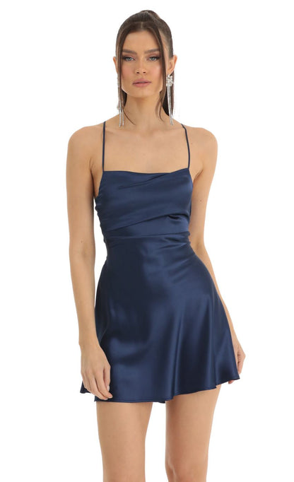 Lucy in the Sky Satin A-Line Dress