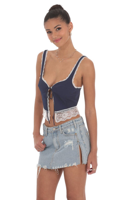 Lucy in the Sky Lace Vest Top