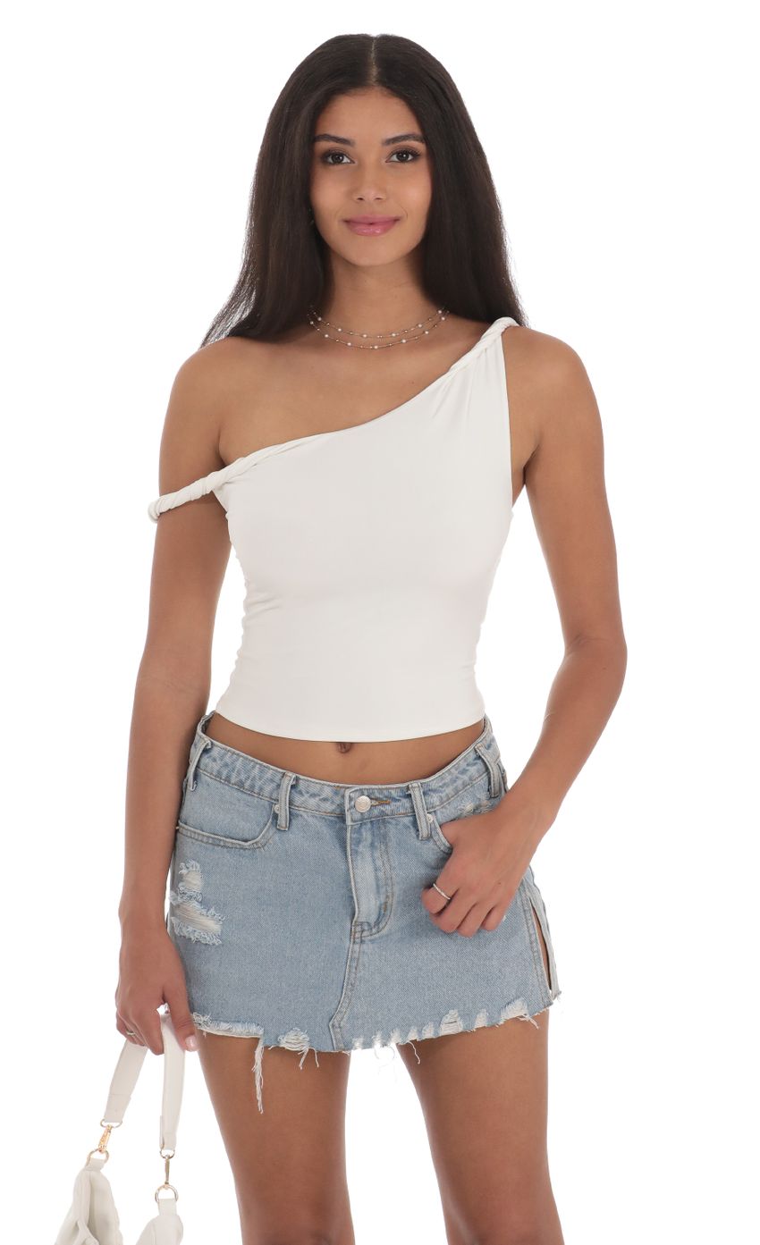 Lucy in the Sky Off Shoulder Twist Top