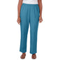 Alfred Dunner Women's Sedona Balanced Short Length Pant - MALLARD BLUE