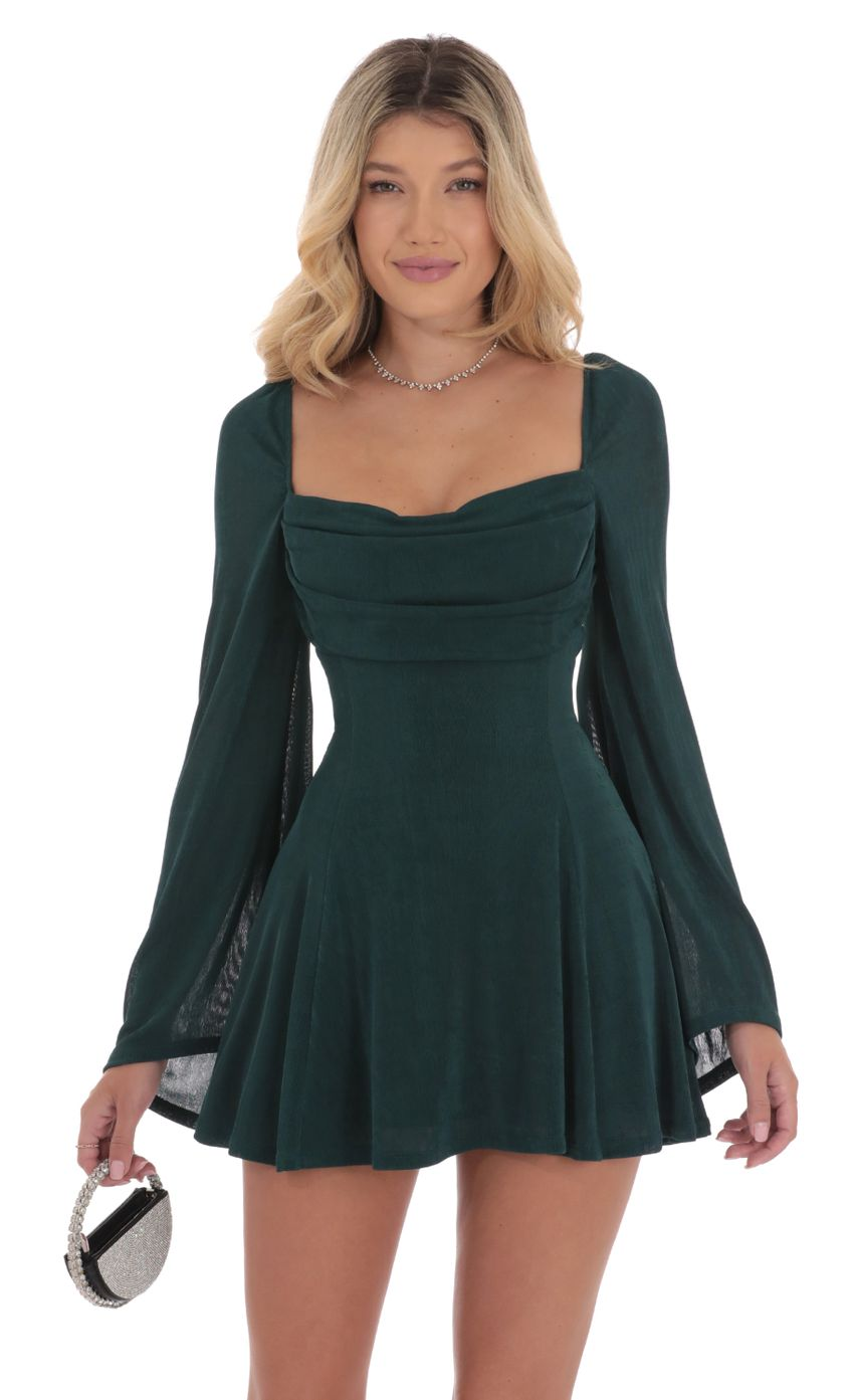 Lucy in the Sky Flare Sleeve Dress