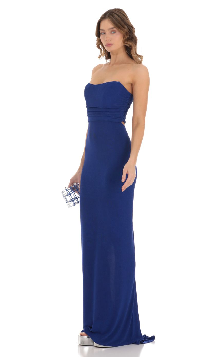 Lucy in the Sky Corset Strapless Maxi Dress