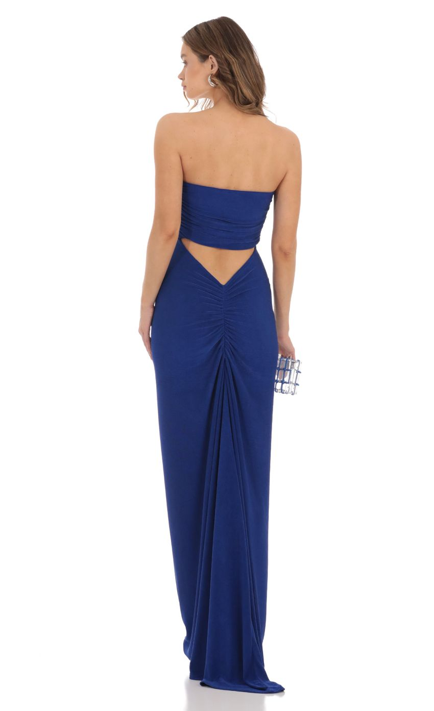 Lucy in the Sky Corset Strapless Maxi Dress