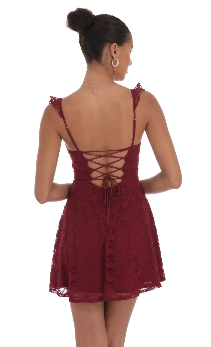 Lucy in the Sky Ruffle Strap A-Line Dress