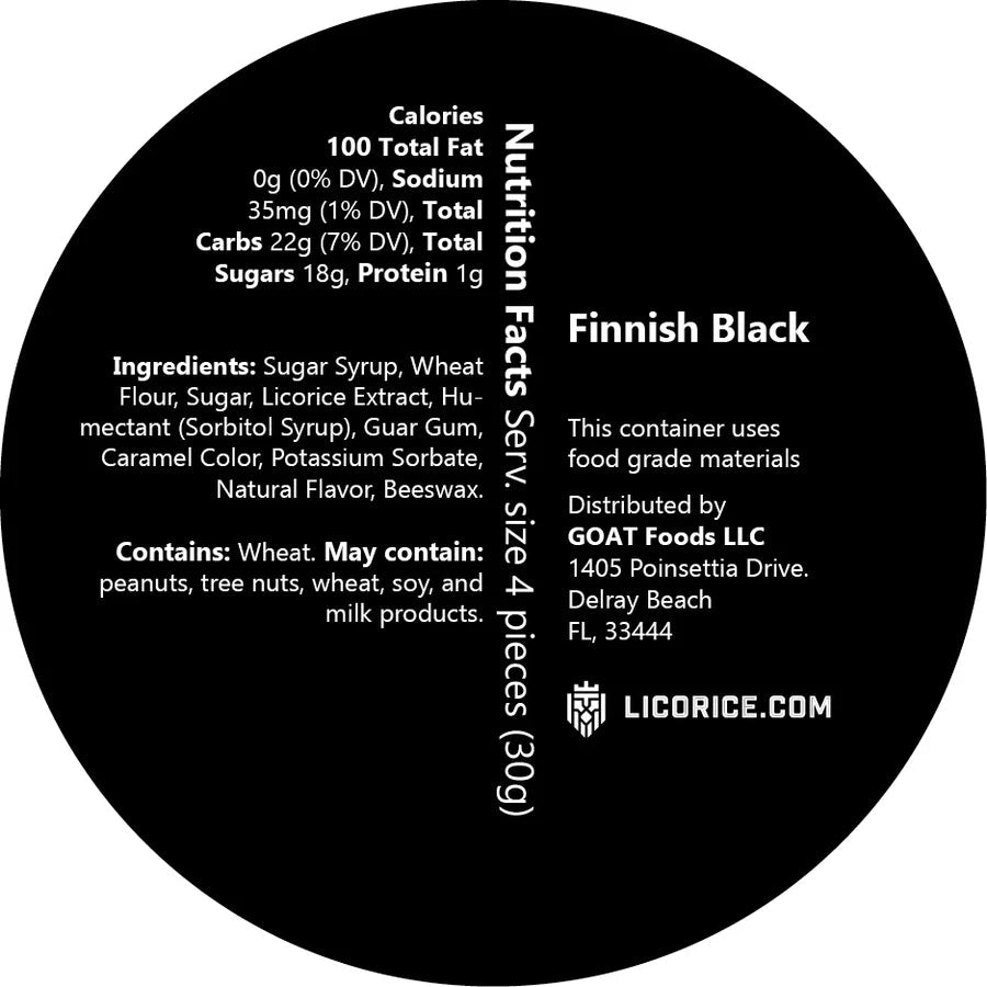 Licorice Finnish Black