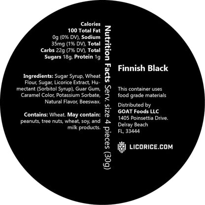 Licorice Finnish Black