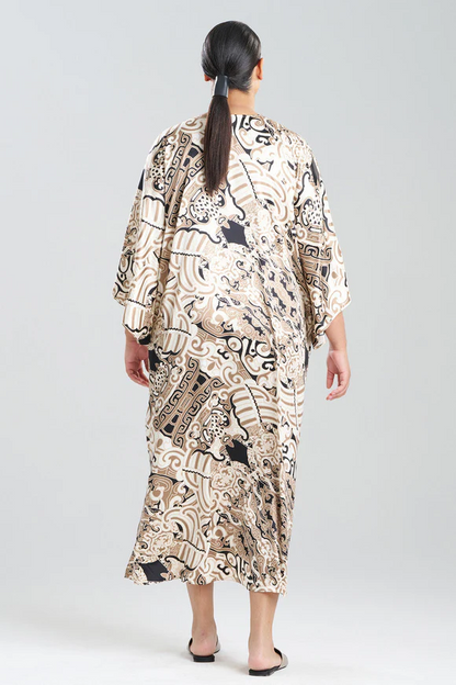 Natori Kaleidoscope Satin Caftan