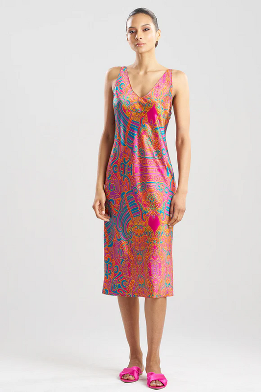 Natori Kaleidoscope Satin Gown