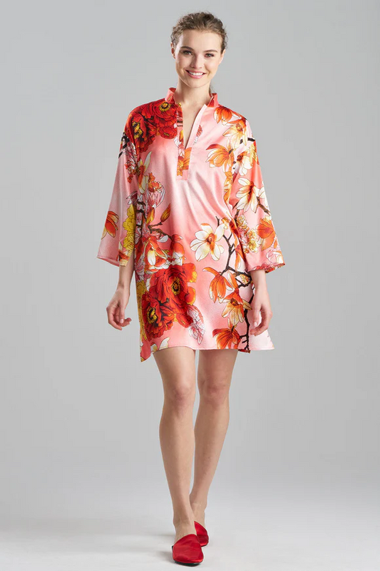 Natori Winter Peony Satin Sleepshirt