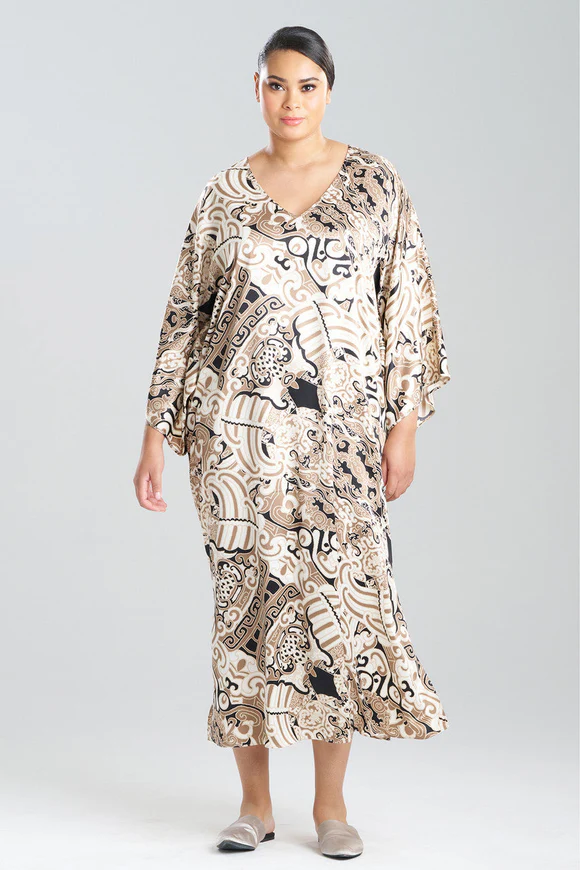 Natori Kaleidoscope Satin Caftan