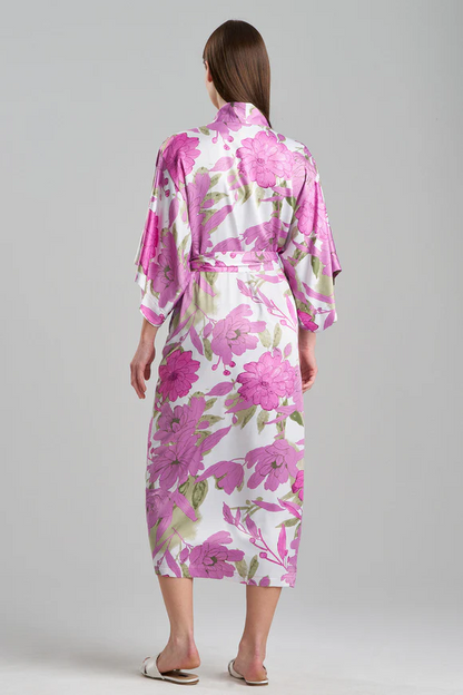 Natori Peony Blossom Kimono Robe