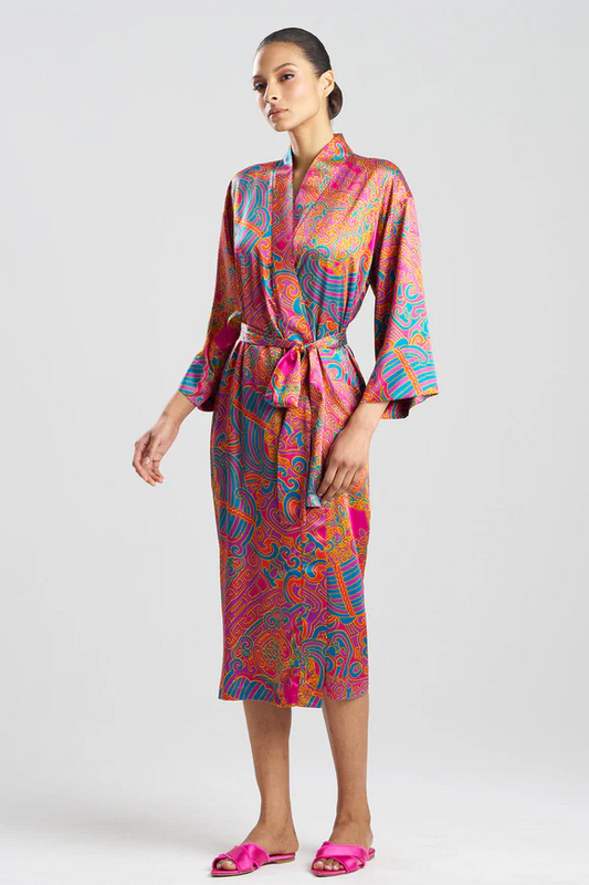 Natori Kaleidoscope Satin Robe