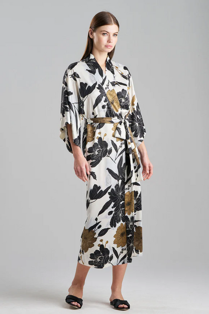 Natori Peony Blossom Kimono Robe